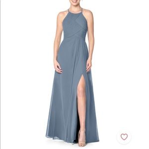 NWT Azazie Ginger Allure Bridesmaid Dress Dusty Blue